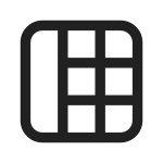 Table Freeze Column SVG Icon